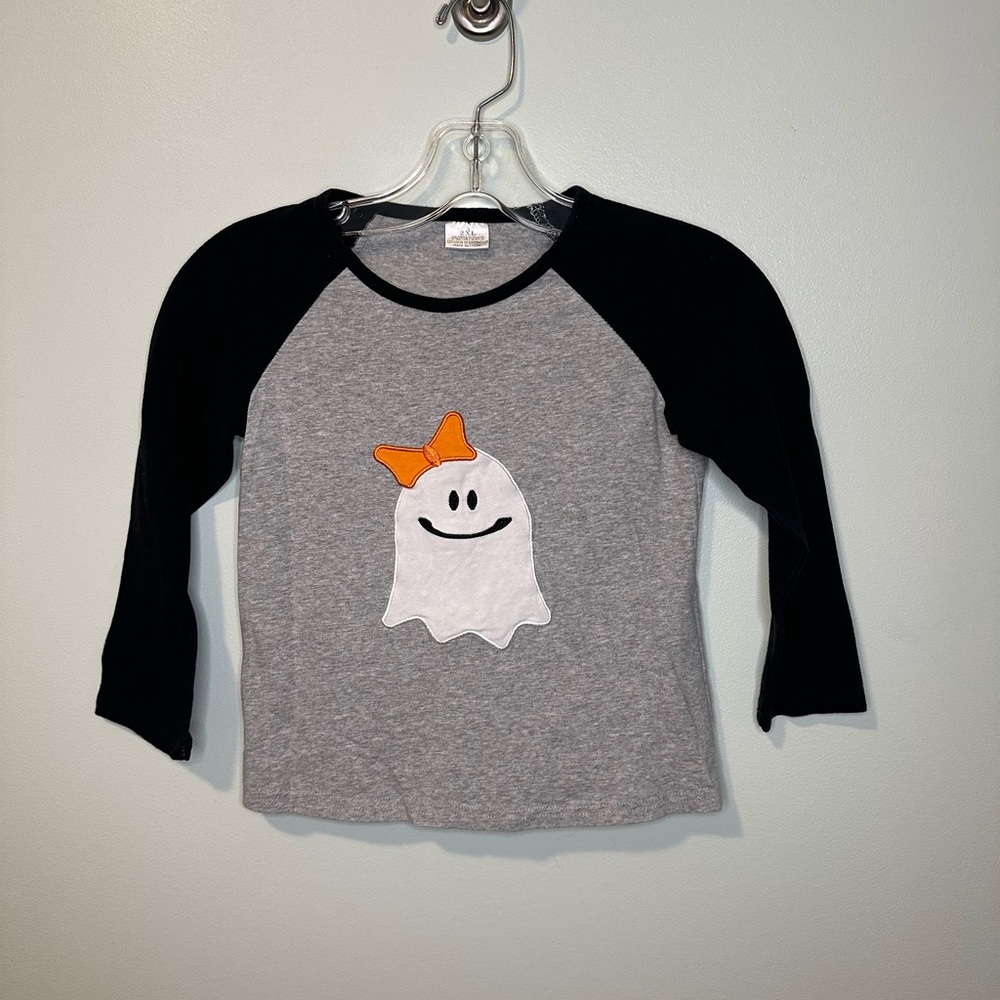Kids Ghost Graphic Gray and Black